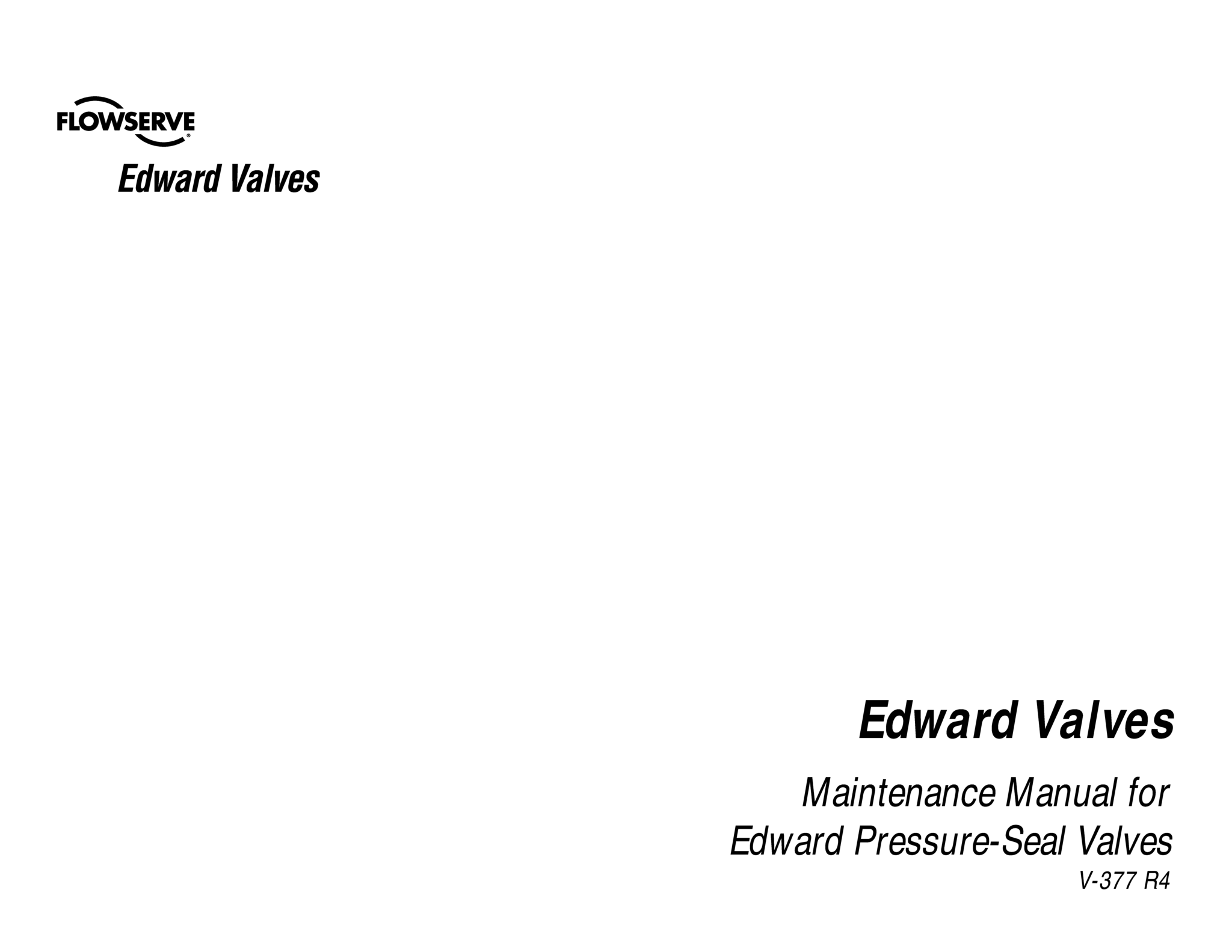 Edward压力密封阀使用说明(IOM)