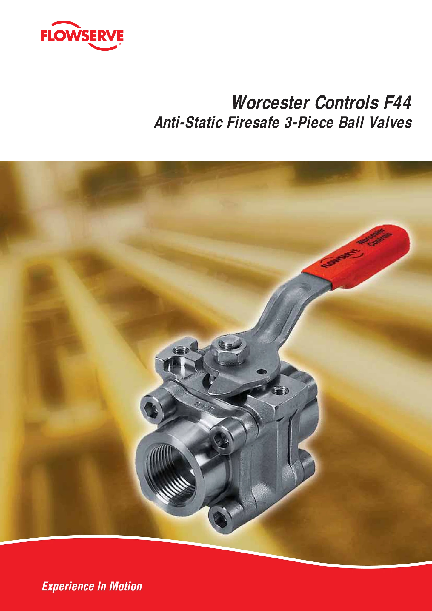 Worcester Controls F44系列抗静电防火3片式球阀手册(欧洲/亚洲)
