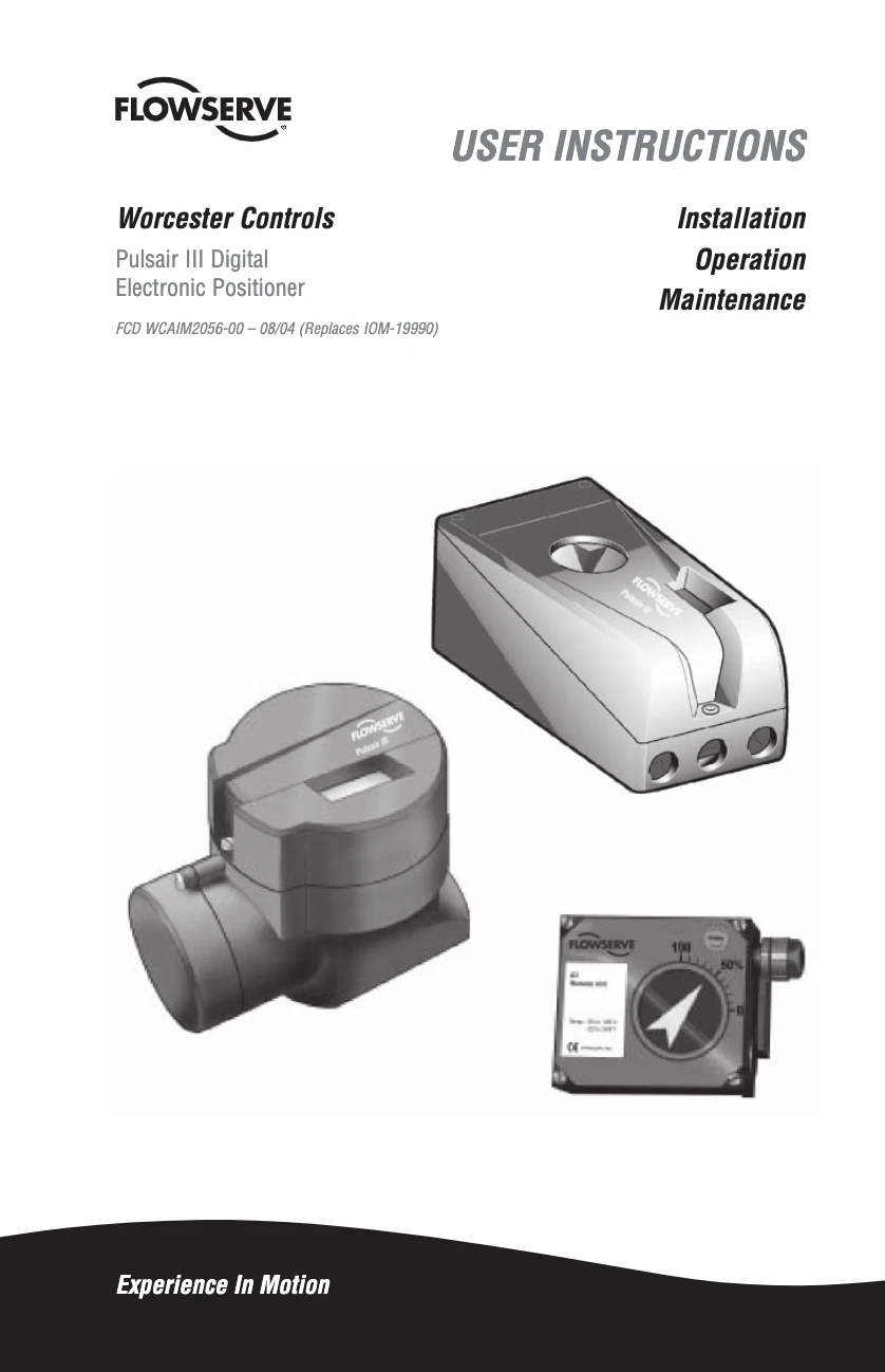 Worcester Pulsair III数字定位器使用说明(IOM)
