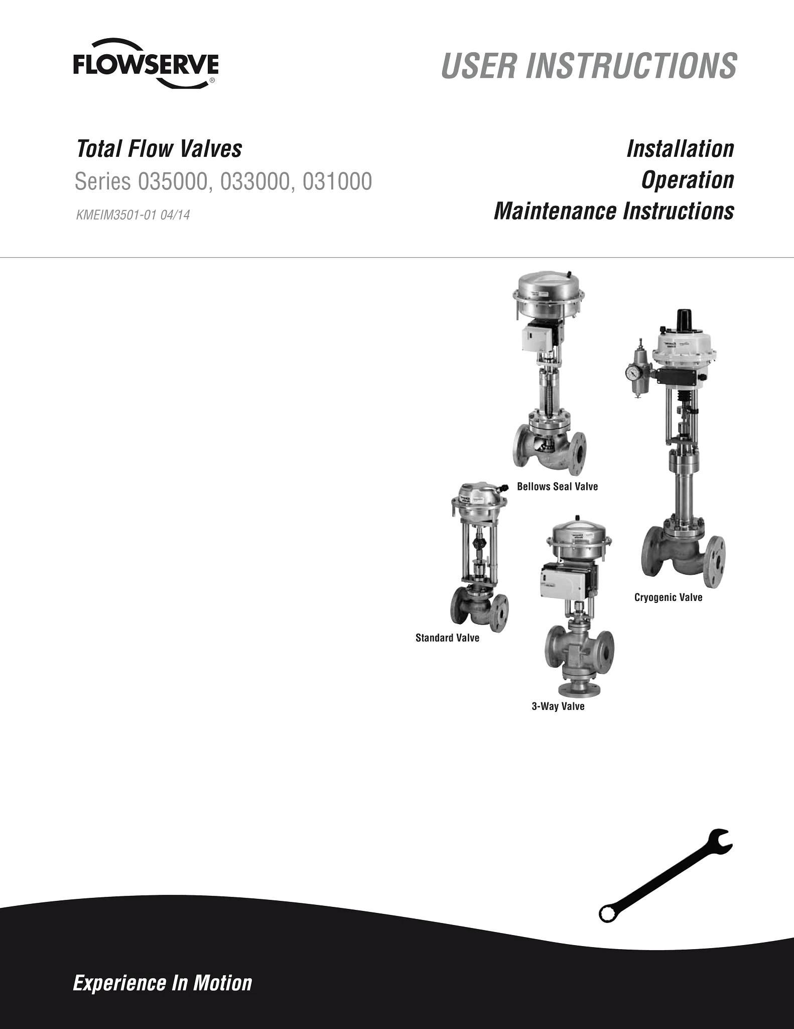 Kämmer TotalFlow 035000和031000系列一般工况控制阀使用说明(IOM)