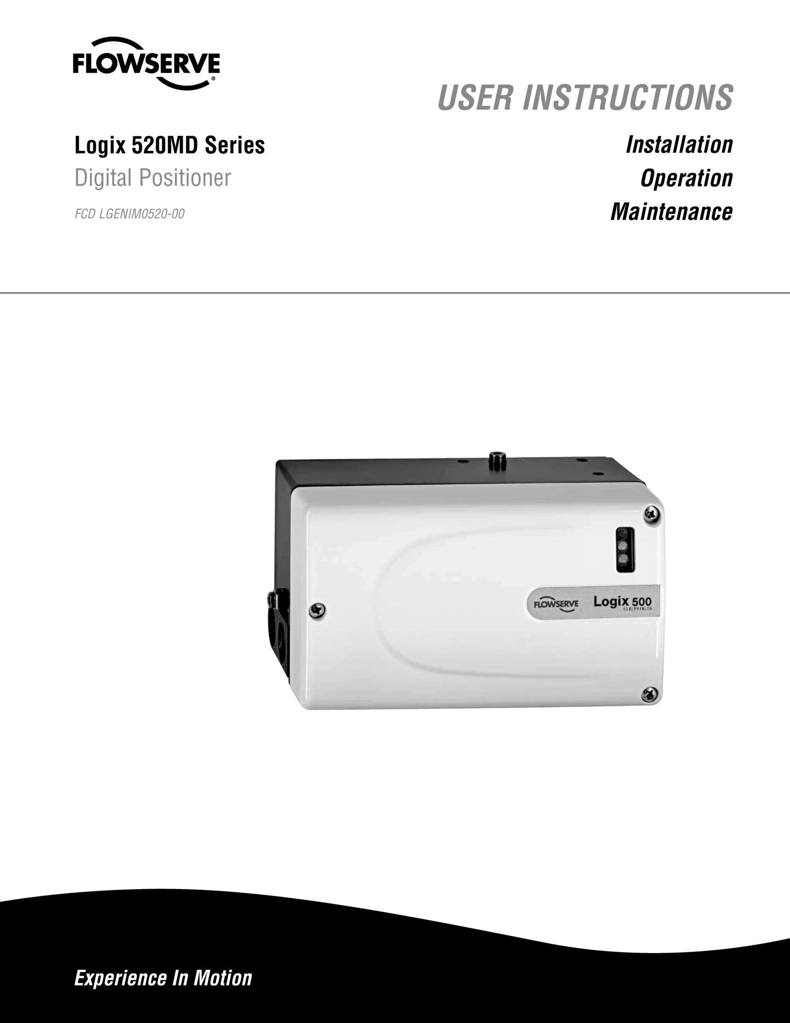 Logix 520MD数字定位器使用说明（IOM）