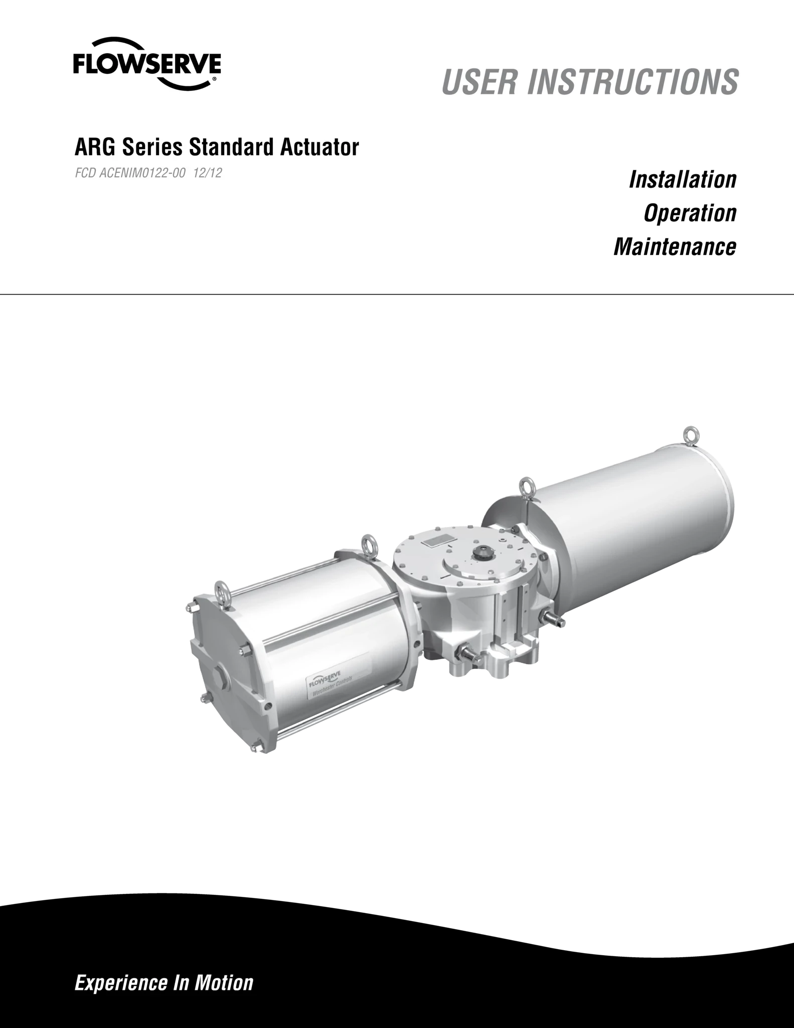 Accord Controls ARG系列标准执行器使用说明（IOM）