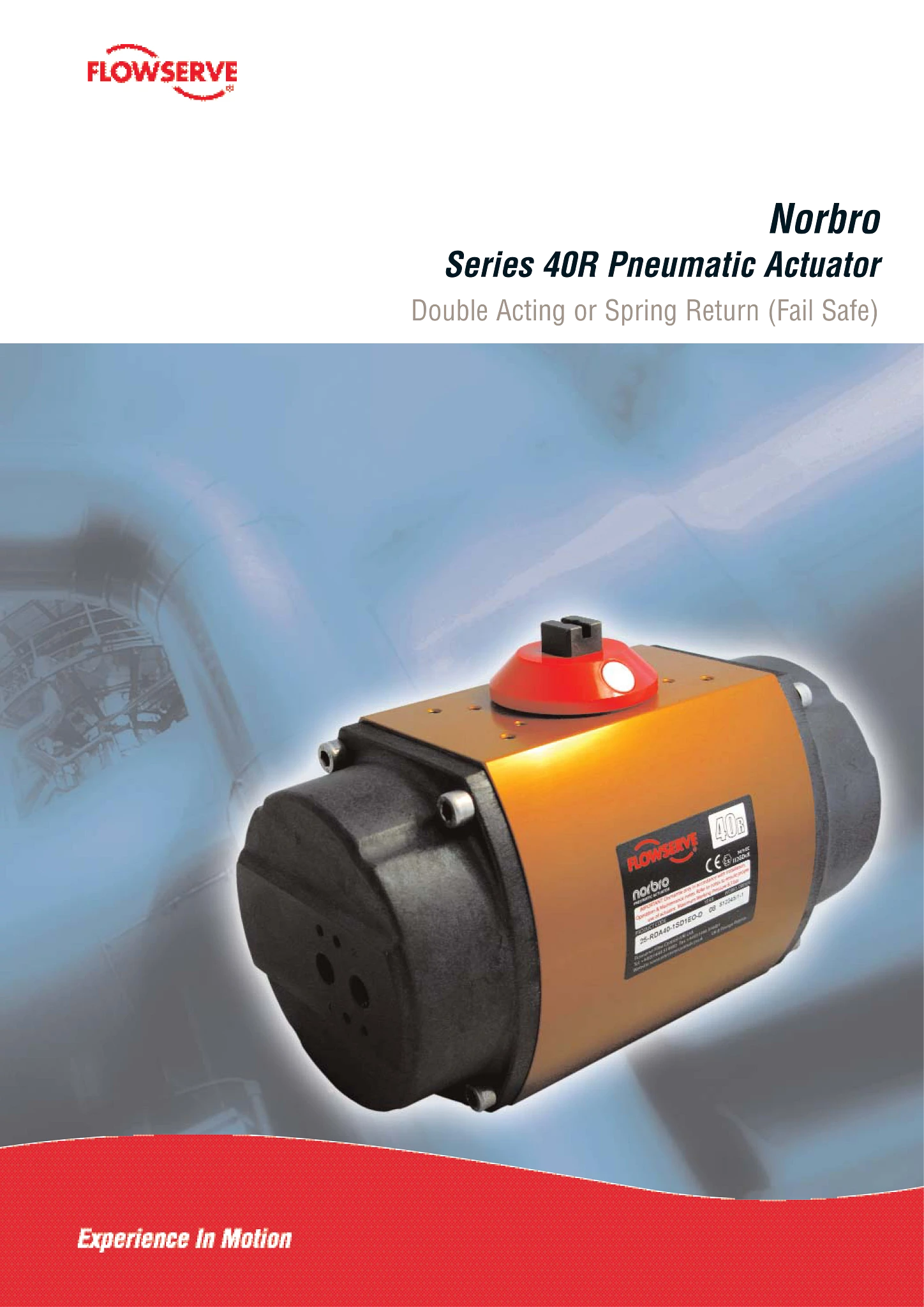 Norbro40R90度气动执行器 - 手册