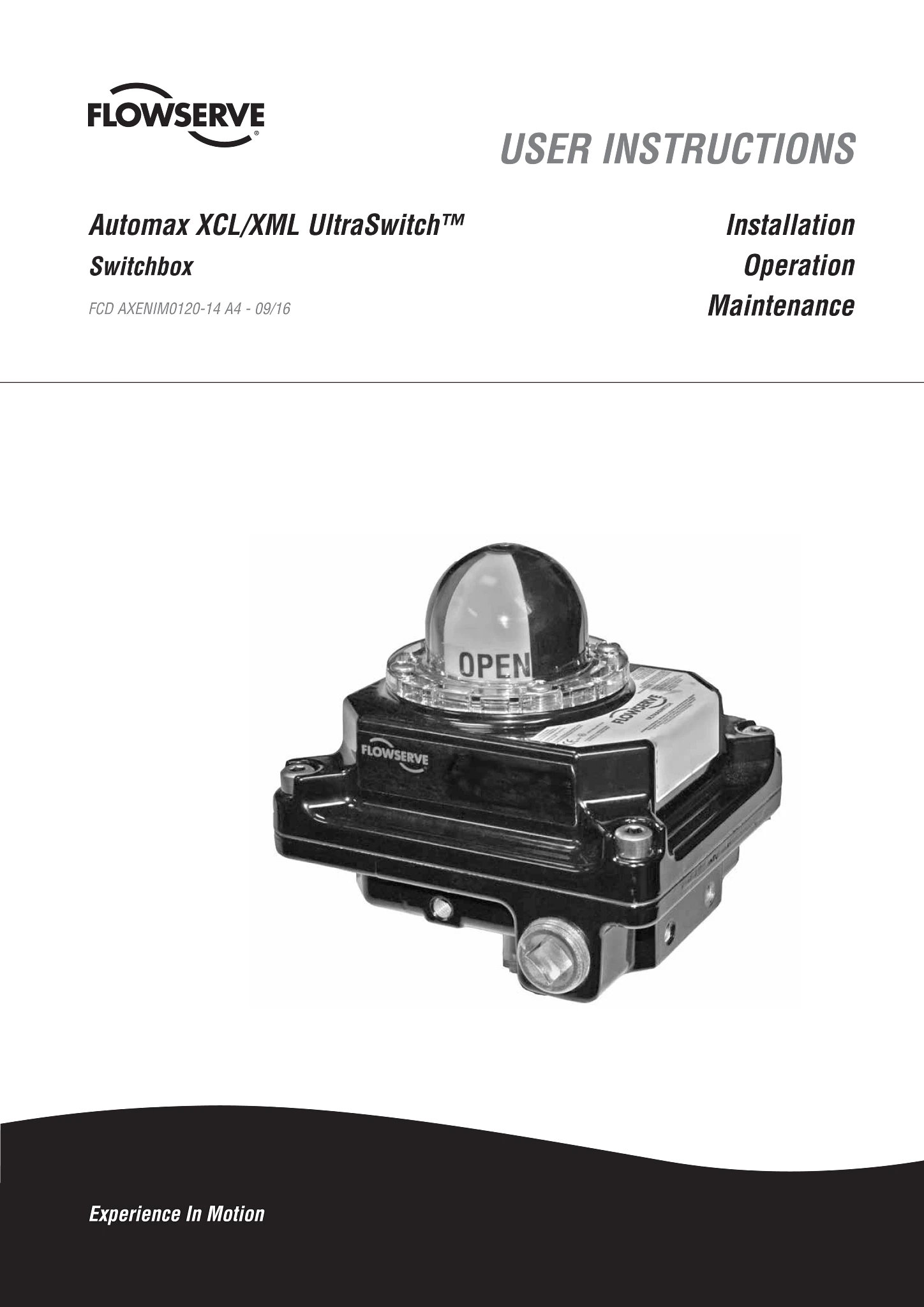 Automax UltraSwitch™ XCL/XML使用说明(IOM)