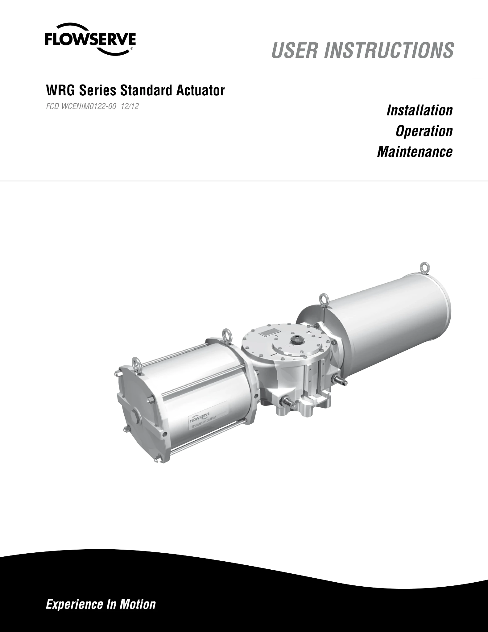 Worcestor Controls WRG系列标准执行器使用说明（IOM）