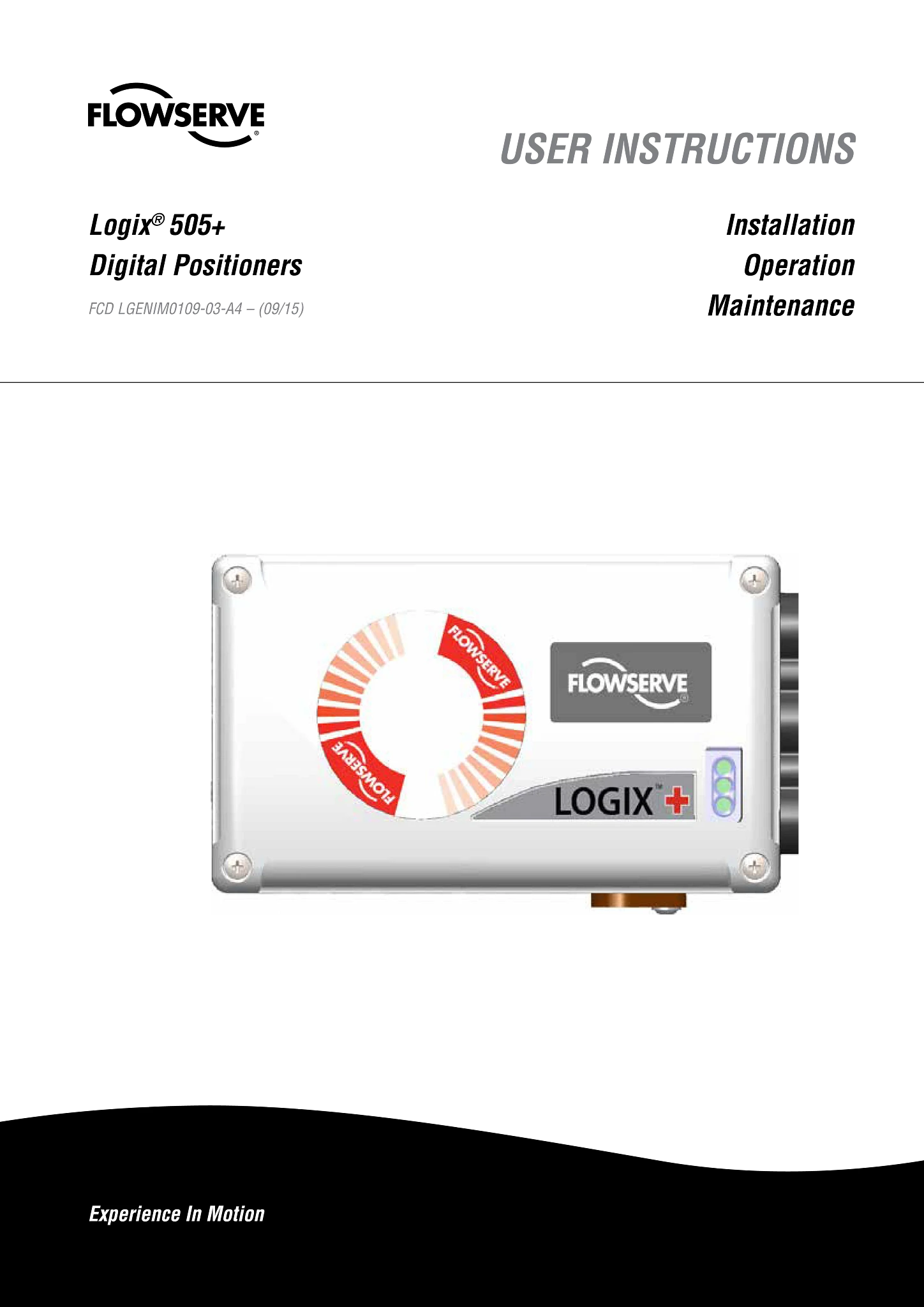 Logix 505+数字定位器IOM（仅限欧洲）