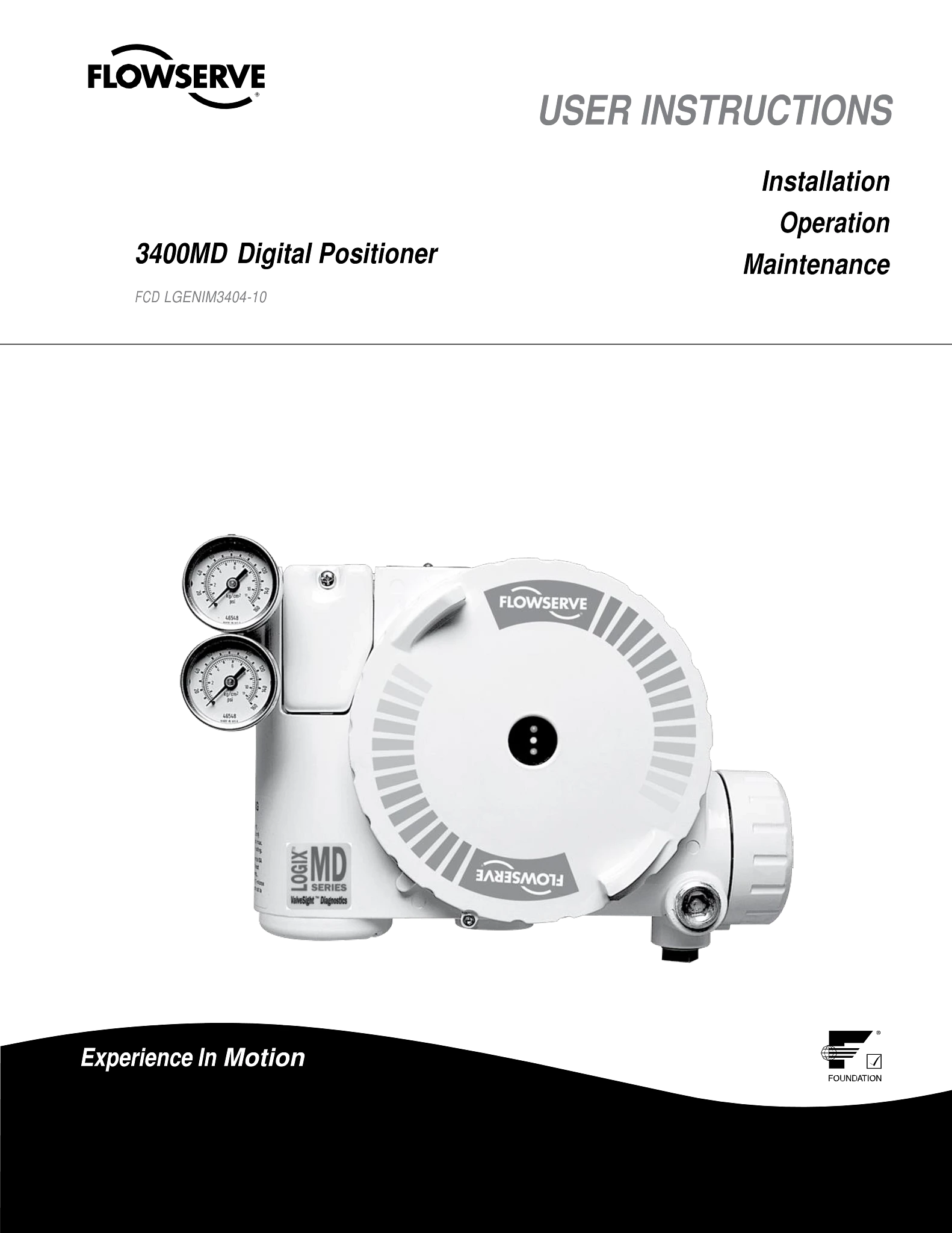 Logix 3400MD数字定位器使用说明(IOM)