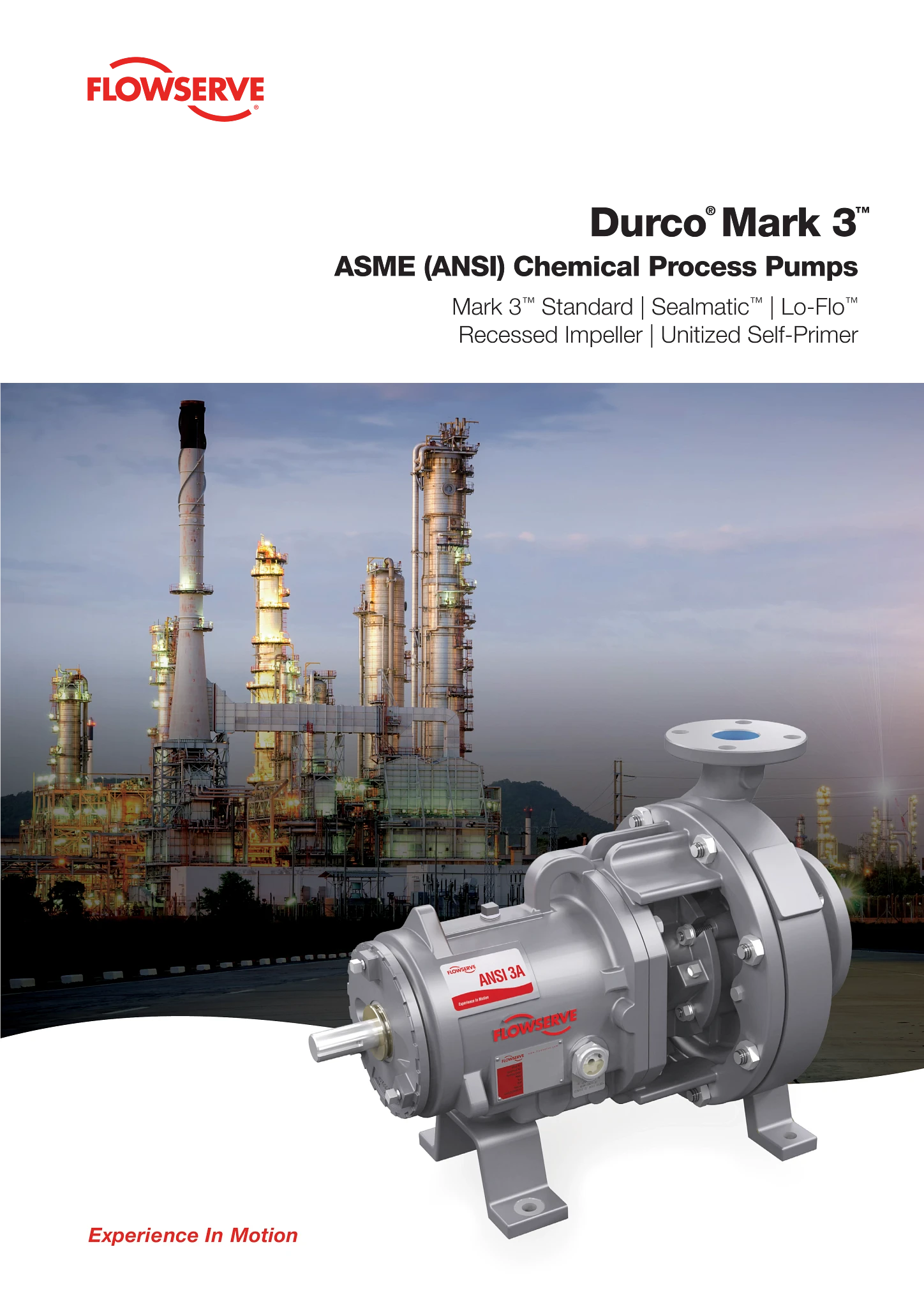 Durco® Mark 3™ ASME (ANSI)化工流程泵 - 手册