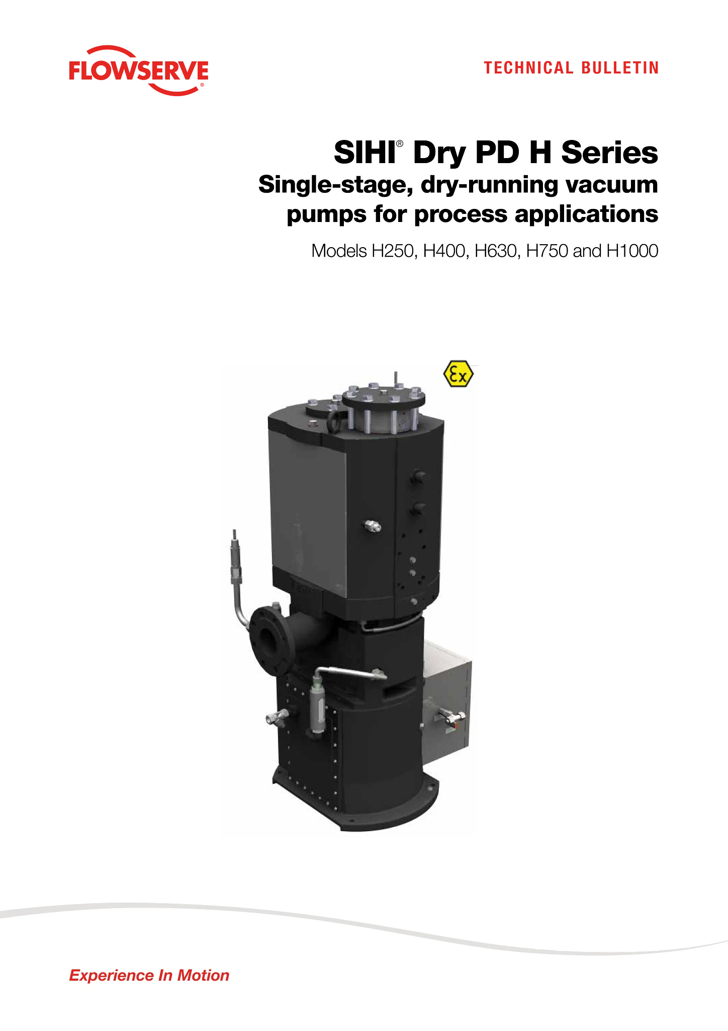 适用于加工应用的SIHI® Dry PD H系列单级干式真空泵 - 技术公告